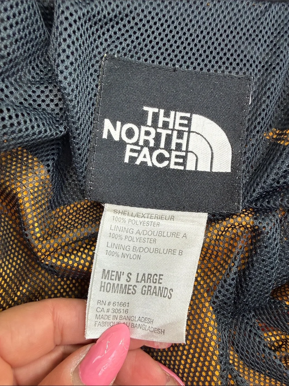 The North Face Yellow and Black Lightweight Jacket